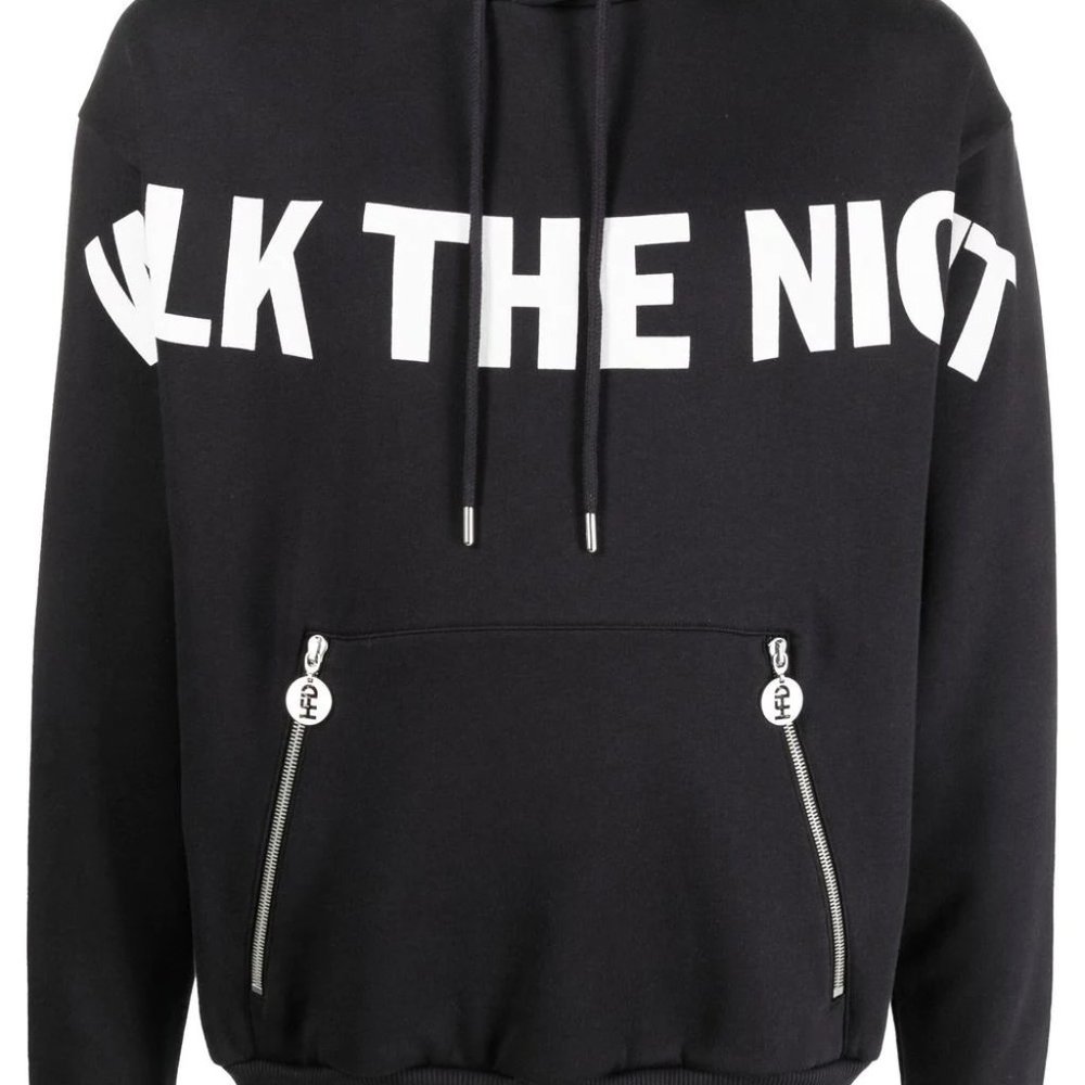 Honey Fucking Dijon slogan-print drawstring hoodie XL